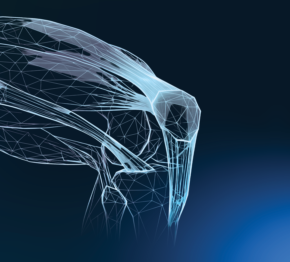 Illustration of a partial-thickness quadriceps tendon harvest